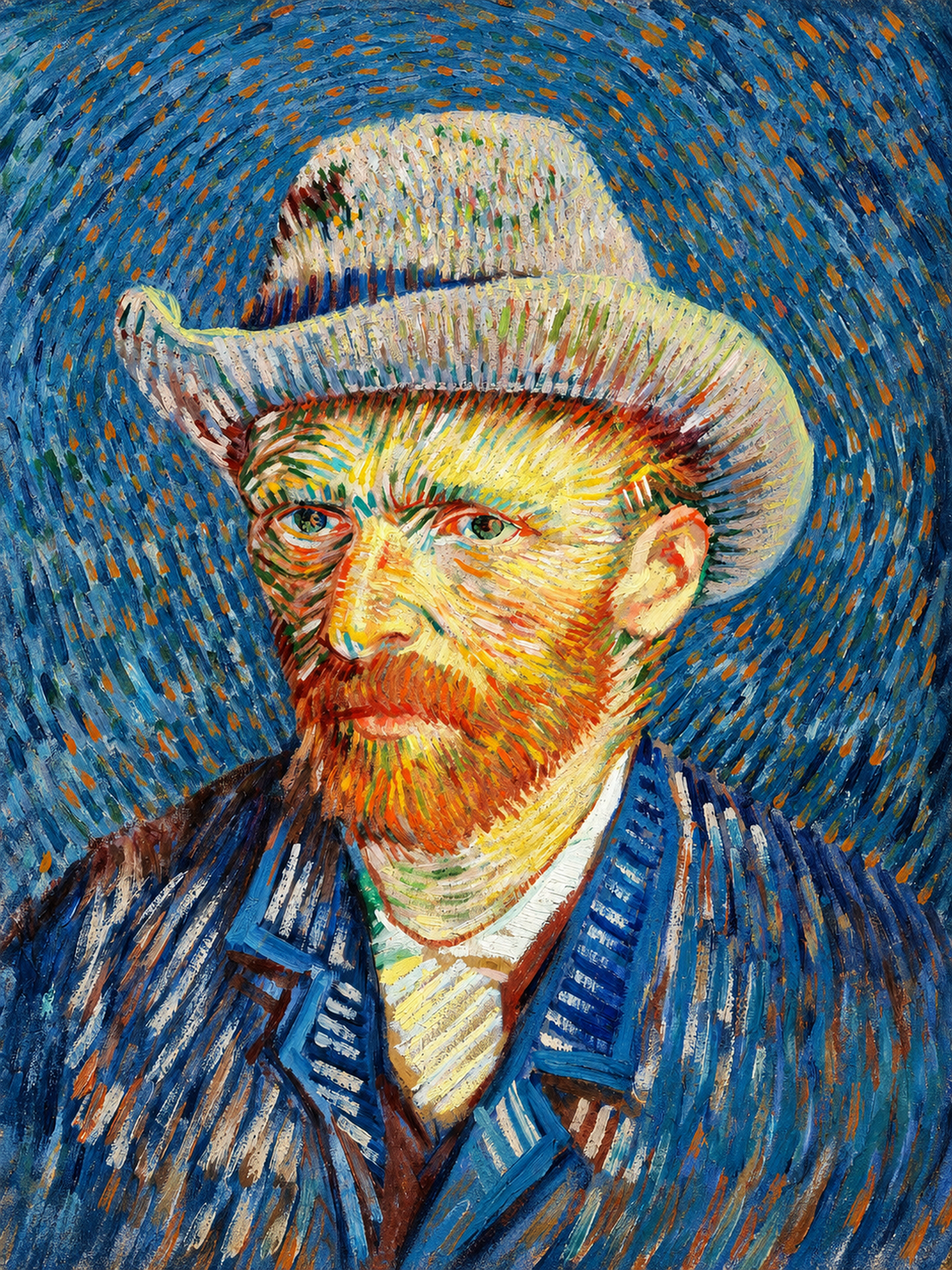 Self-Portrait with Grey Felt Hat